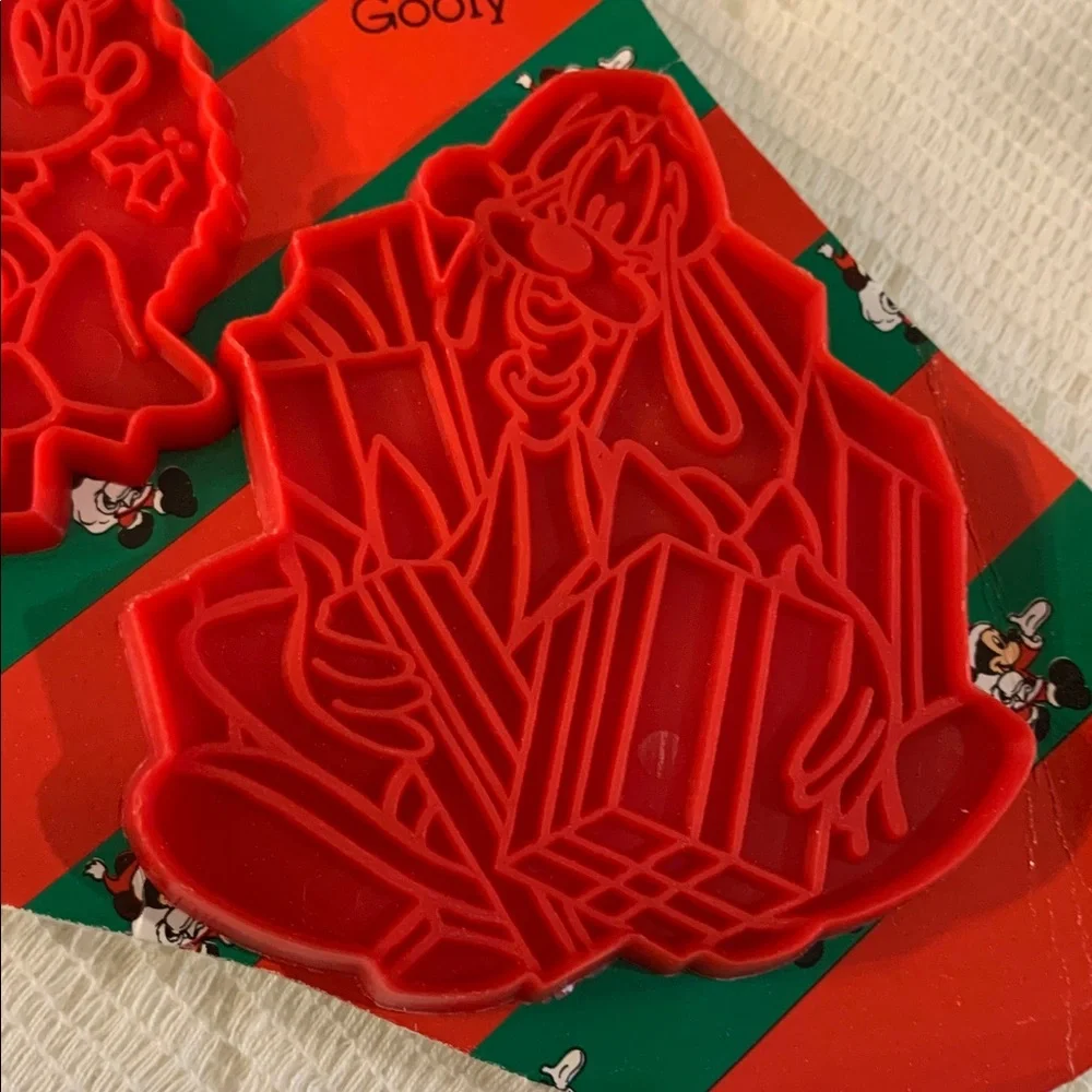 Vintage Walt Disney Christmas Stocking Cookie Cutters Set of 6 X-Large